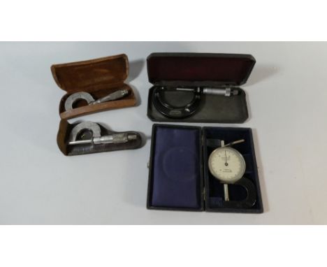 A Collection of Four Vintage Micrometer Screws 