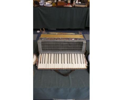 A Vintage Pietro Piano Accordion, Two Keys Need Attention 