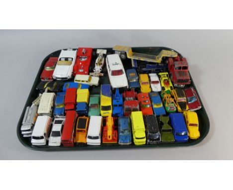 A Tray Containing Playworn Diecast Corgi Toys 