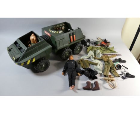 An Action Man Army Vehicle with Two Figures 