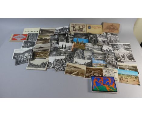 A Box Containing Vintage French Postcards 