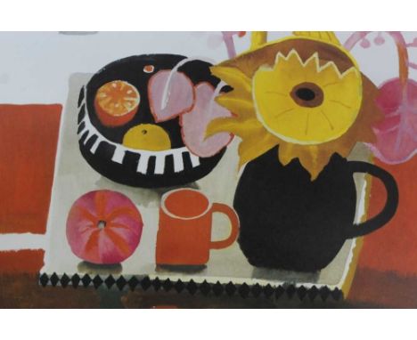 *Mary Fedden (1915-2012) signed limited edition print, 'The Orange Mug', 1996, No. 490 / 550, published by Bow Art, unframed,