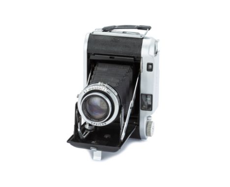 An Ensign Autorange 820 Camera,1955, chrome, serial no. 10064, with Ross Xpres f/3.8 105mm lens, chome, serial no. 74490, bod