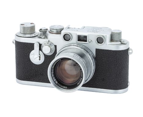 A Leica IIIf Delay Rangefinder Camera,1954, chrome, serial no. 692276, with Leitz Summicron f/2 50mm lens, 1953, chrome, seri