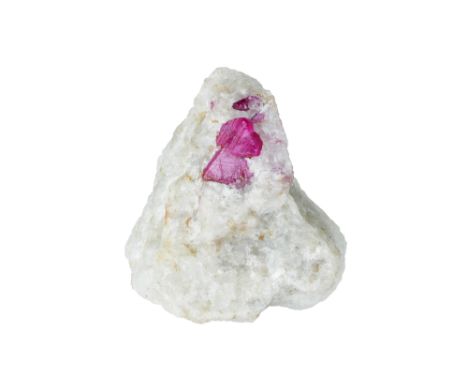 Ruby in Limestone Matrix,Ruby in Limestone Matrix, Nuristan Afghanistan, dimensions (cm) 6.7 x 6 2.7