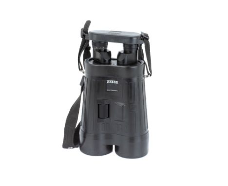 A Pair of Zeiss 20x60S Image Stabalised Binoculars,black, serial no. 591733, body, VG, elements, F-VG, some fungus-like marks