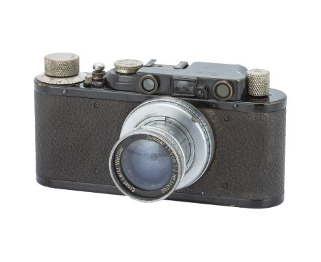 A Leica II Rangefinder Camera,1932, black, serial no. 94315, with Leitz Summar f/2 50mm lens, 1936, chrome, serial no. 314706