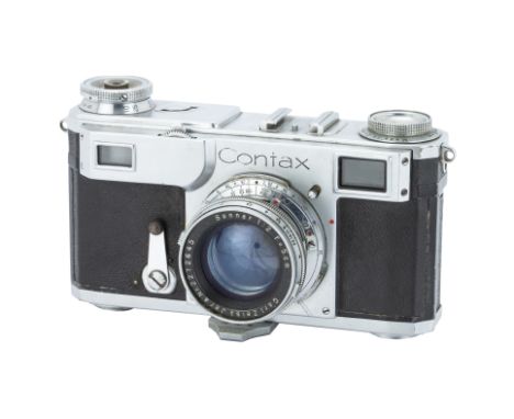 A Zeiss Ikon Contax II 'For China' Rangefinder Camera,1936-42, chrome, serial no. B63248, with Carl Zeiss Jena Sonnar f/2 50m