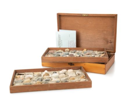 A Collection of 100 English &amp; Scottish Minerals By James R Gregory, London,English, C.1860, each specimen with labels for