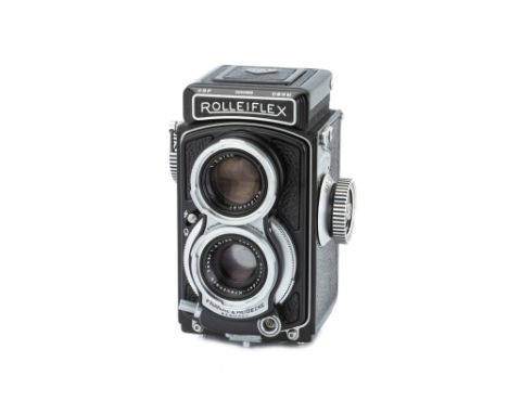 A Rollei Rolleiflex Post-War Baby 4x4 TLR Camera,1963-1968, black, serial no. 2066888, with Schneider Xenar f/3.5 60mm lens, 