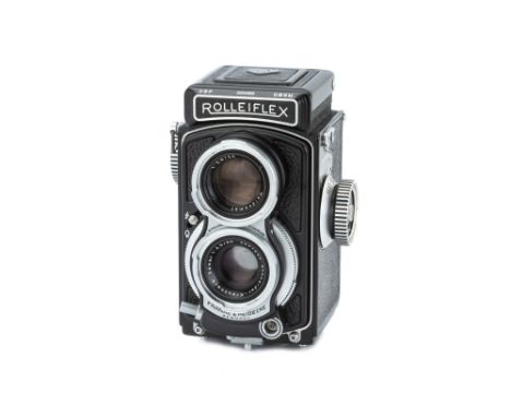 A Rollei Rolleiflex Post-War Baby 4x4 TLR Camera,1963-1968, black, serial no. 2066888, with Schneider Xenar f/3.5 60mm lens, 