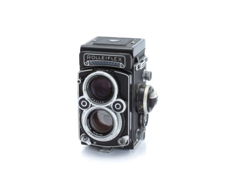 A Rollei Rolleiflex 2.8F 'White Face' TLR Camera,1971/72, black, serial no. 2472835, with Carl Zeiss Planar f/2.8 80mm lens, 