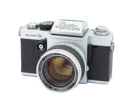 A Tokyo Kogaku Beseler Topcon Super D 'U.S. Navy' SLR Camera,1963-70, chrome, serial no. 7106412, with Tokyo Kogaku RE.Auto-T