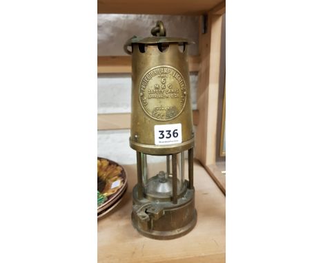 OLD BRASS MINORS LAMP
