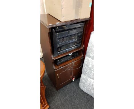 VINTAGE HI-FI AND DISPLAY CABINET