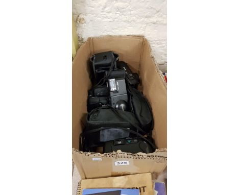 BOX OF VINTAGE CAMERAS