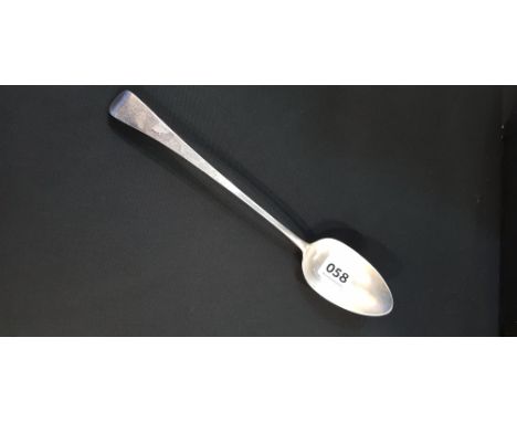 GEORGIAN SILVER STUFFING SPOON - LONDON 1802/03