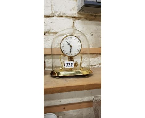 GLASS DOME MANTLE CLOCK