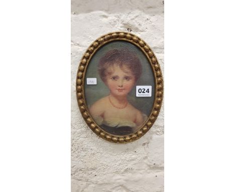 ANTIQUE OIL ON BOARD - PORTRAIT