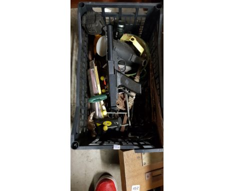 BOX OF MOSTLY ANTIQUE TOOLS