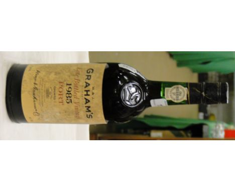 1985 Graham's late bottled Vintage Port.