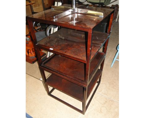 Pair of Contemporary design mahogany lamp tables, width 2'4" height 2'2"