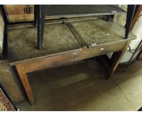 A Vintage child's double school desk