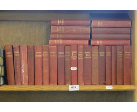 Set of vintage Baedekers travel guides