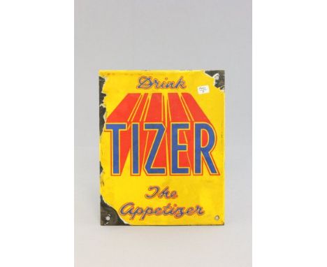 Vintage Enamel Sign for Tizer