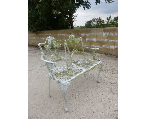 Two Seater Metal Garden Bench