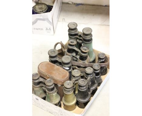 Eight Sets of Vintage Binoculars 