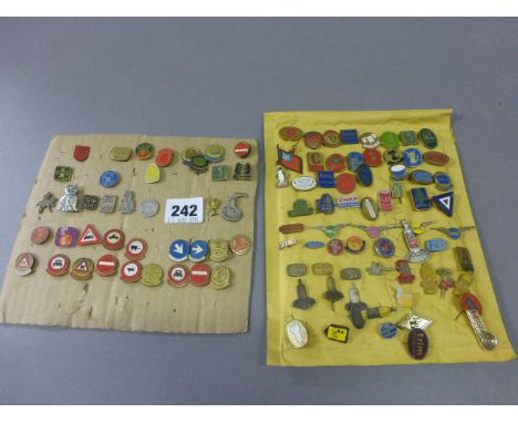 Approximately 100 Enamel Badges / Stick Pins mostly related to Advertising