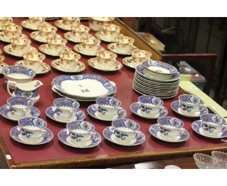 Early 20th century Aynsley Tea Service comprising Two Sandwich Plates, Milk Jug, Sugar Bowl, Ten Tea Cups, Twelve Saucers and