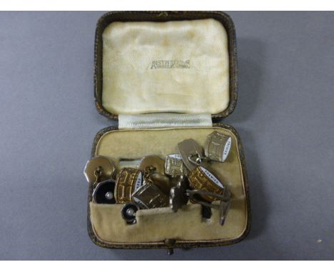 Pair of Premier Drum Studs plus Premier Drum Cufflinks and another Pair of Cufflinks 