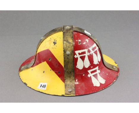 Vintage Painted Military Helmet