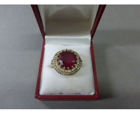 Silver and Ruby Ring