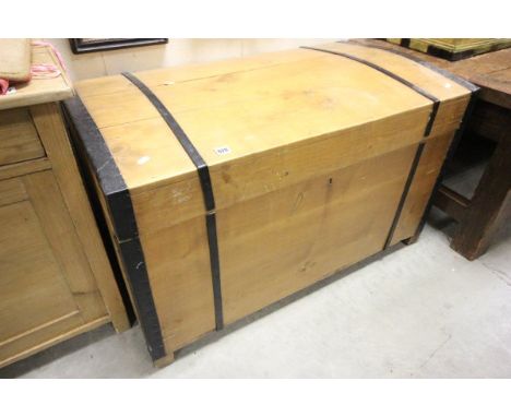 Iron Bound Domed Top Pine Trunk