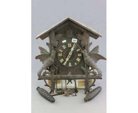 Large Black Forest Cuckoo Clock with Two Weights
