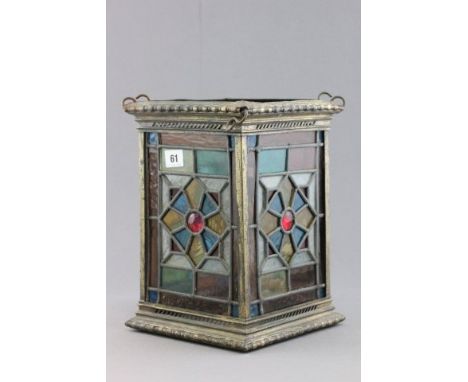 Victorian Leaded Glass Lantern