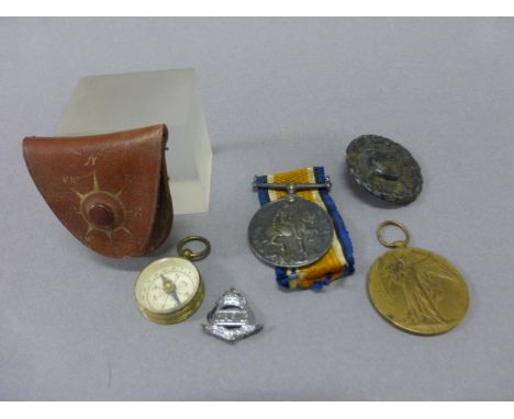 Two World War I Medals (1914-1918 Medal awarded to 50591 DVR W S Morgan R.E and the Great War Medal awarded to 1-15622 Pte G 