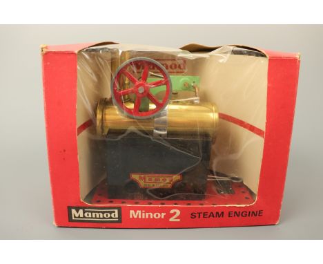 A Mamod Minor 2 live steam stationary engine, in original carton, 16 cm