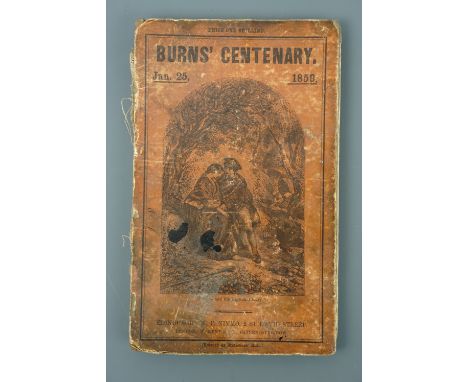 [ Robert Burns ] "The Burns Centenary: being an account of the proceedings and speeches at the various banquets and meetings 
