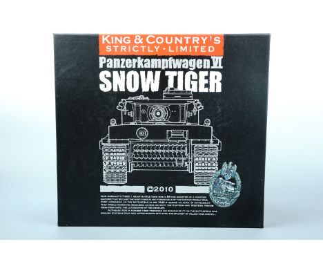 A King &amp; Country scale model Panzerkampfwagen VI Snow Tiger tank
