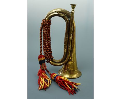 A brass bugle