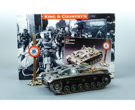 A King &amp; Country scale model Battle of France Sturmgeschutz III Ausf B