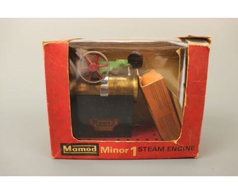 A Mamod Minor 1 live steam stationary engine, in original carton, 14 cm