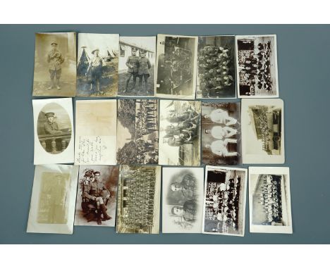 Approximately 40 Great War photographic portrait and similar postcards