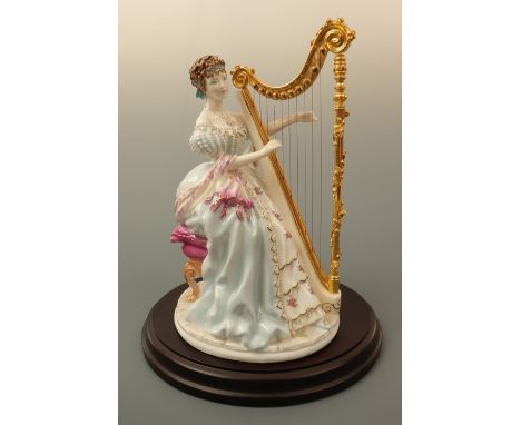 A Royal Worcester figurine "Music" CW 338, limited edition number 2068/2500 with certificate, 23 cm high, (free of damage)