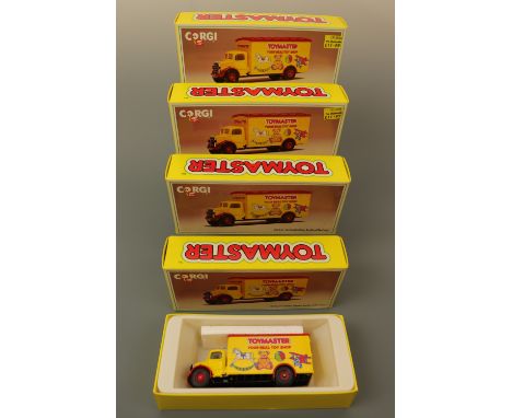 Five Corgi "Toymaster" D822/12 Limited Edition Bedford Box Vans, each in original cartons