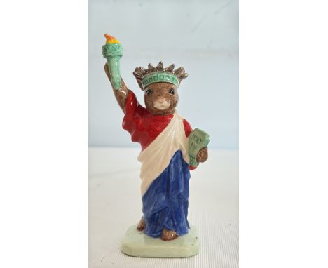Royal Doulton Bunnykins Statue of Liberty DB198, hand-painted ceramic, limited edition of 3,000, commissioned by Goode & Co.,